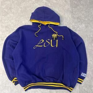 90s Vintage Louisiana State Purple Hoodie Size XL